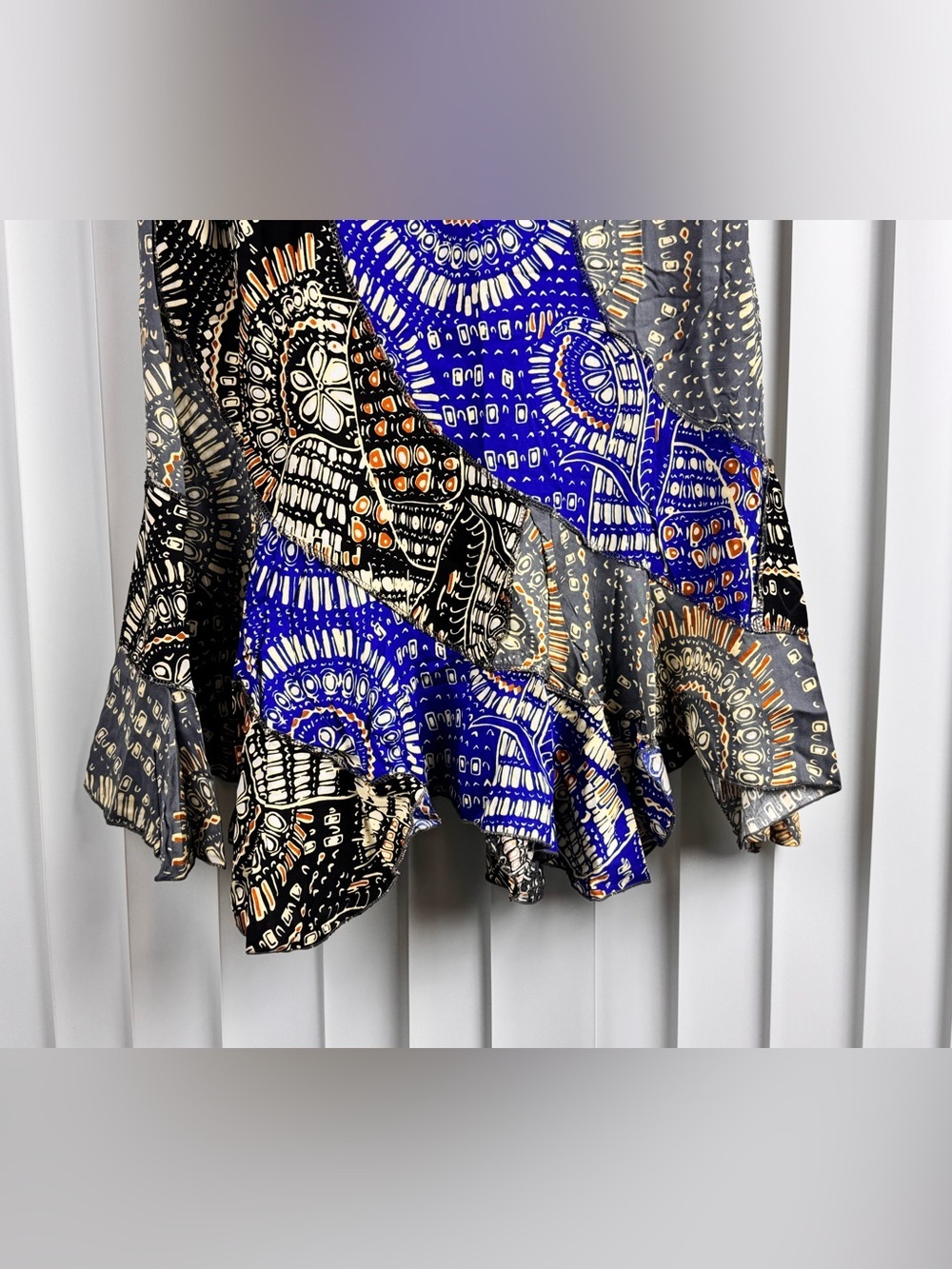 Yak & Yeti Boho Convertible Patchwork Midi Dress Skirt S/M L/XL Nepal - Picture 4 of 6